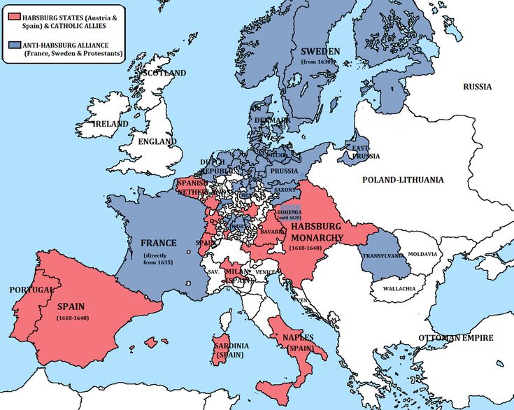 Europe at the time of the greatest confessionalisation (initiated
